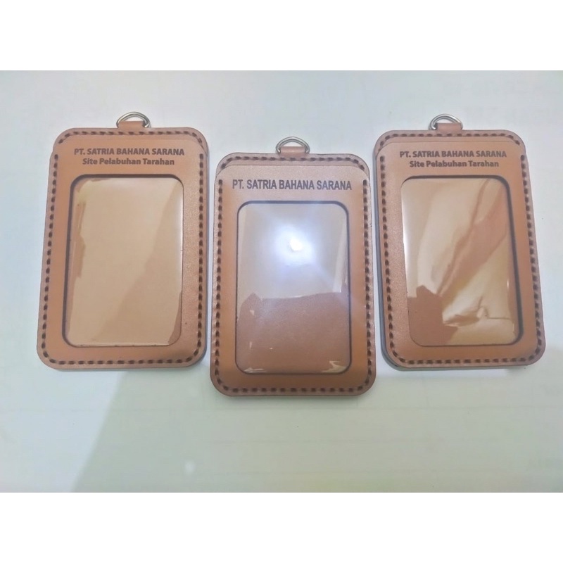 

ID Card Holder Gantungan Name Tag Kulit Sapi Asli