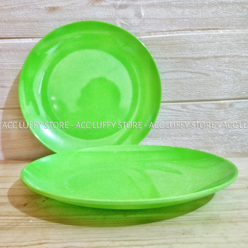 1 PCS PIRING BULAN CEPER MELAMIN SINGASINGI "9 - PIRING SAJIAN BULAT - PIRING CEPER BULAT MELAMIN