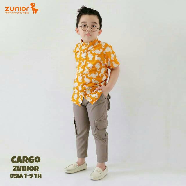 Celana Cargo Anak Laki Laki Premium Zunior 1-9 Tahun