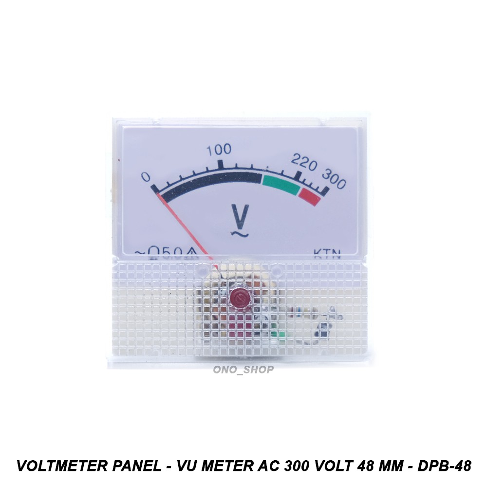 Voltmeter Panel - VU Meter AC 300 Volt 48 mm - DPB-48