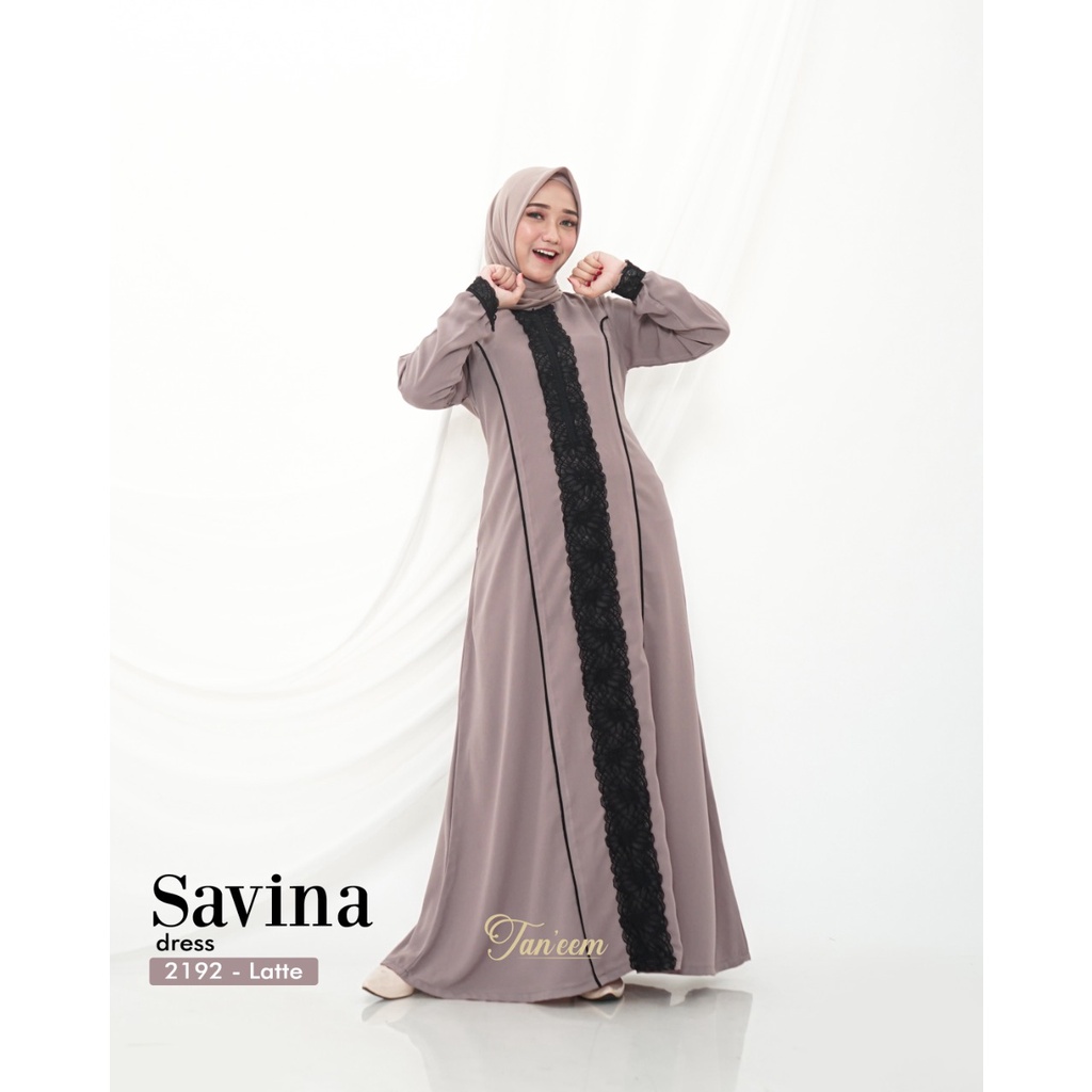 Gamis Savina Kode 2192 By Taneem Muslim Dress