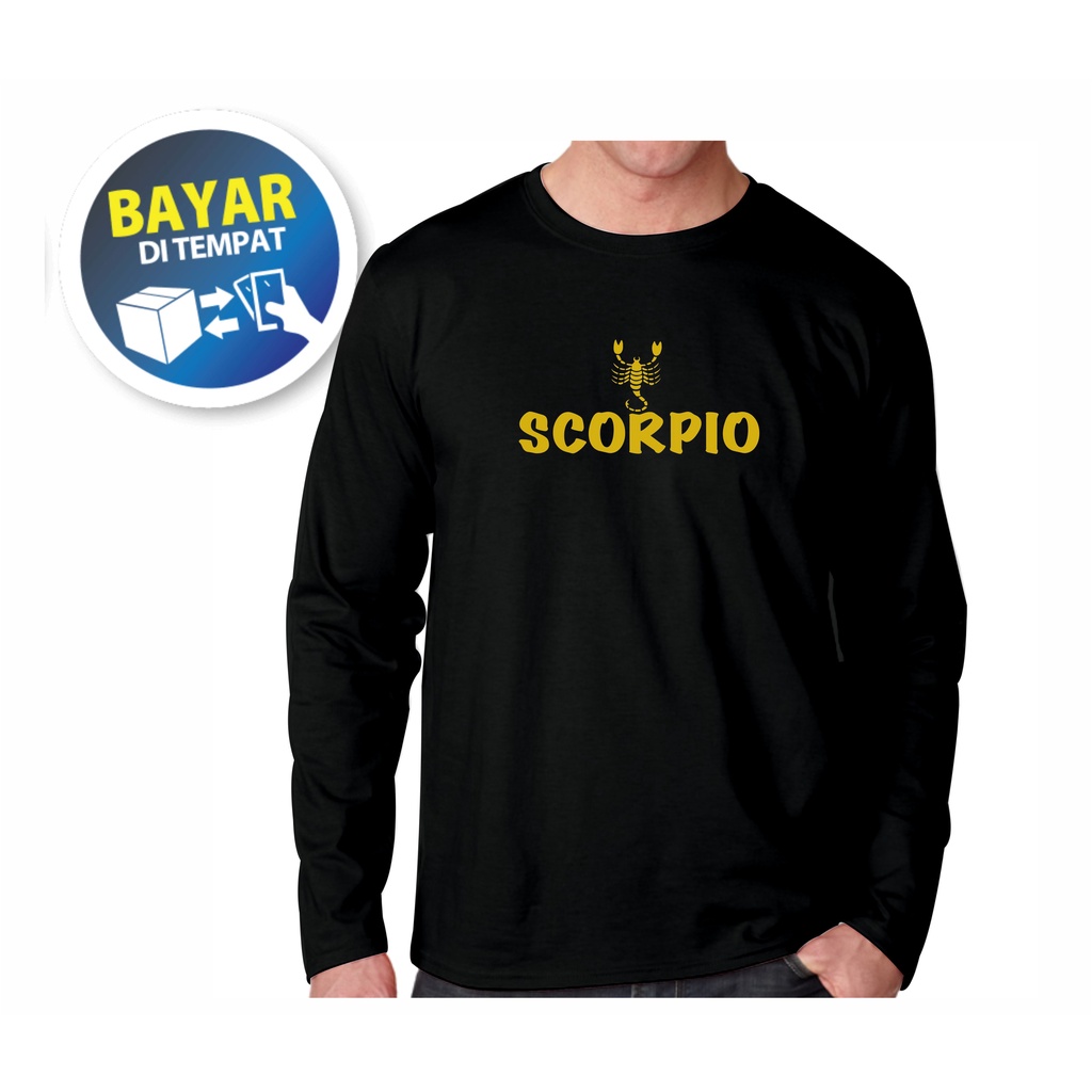 NVFASHION - KAOS ZODIAK SCORPIO/ KAOS BINTANG BULAN KELAHIRAN / KAOS KATA KATA / KAOS pria / kaos wa