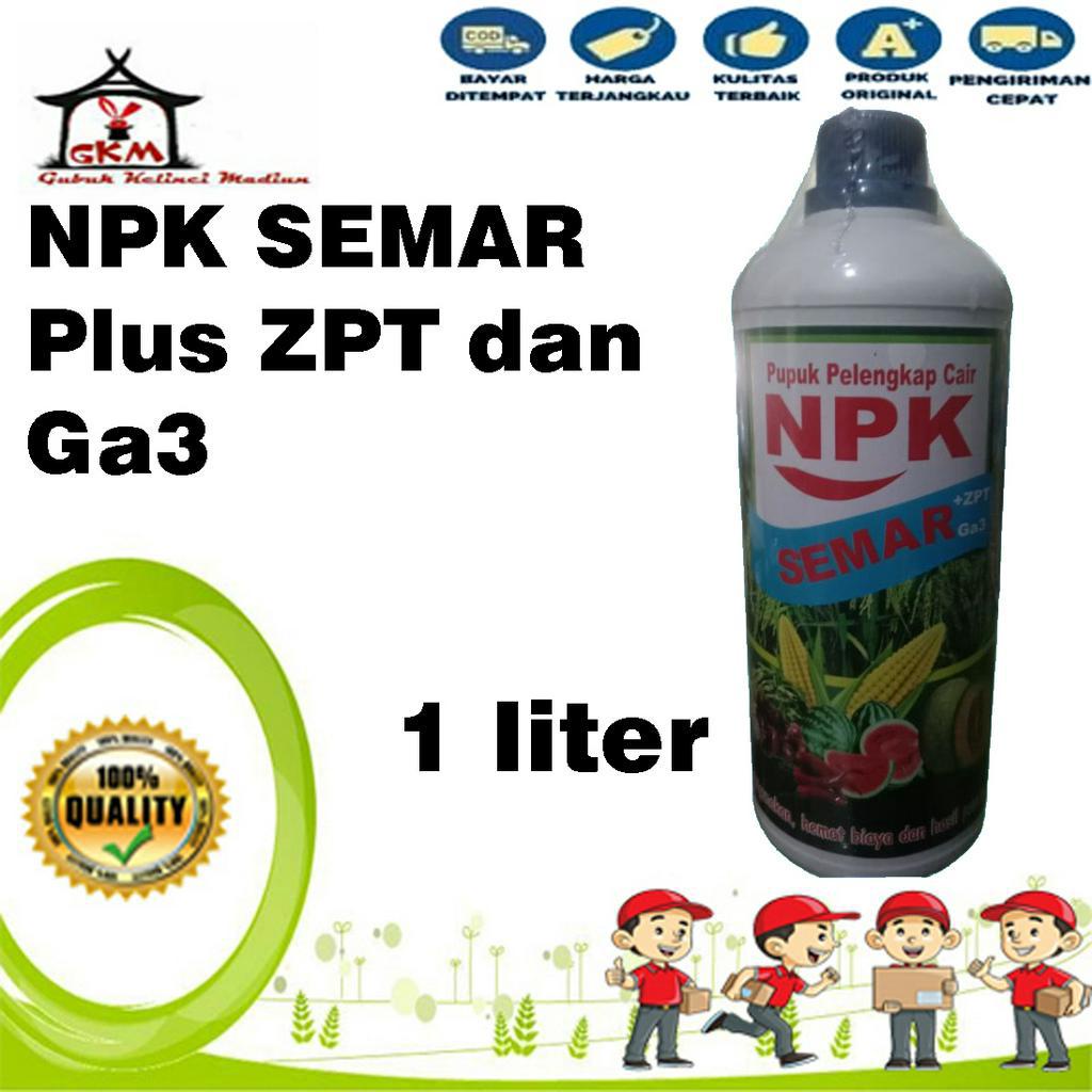 pupuk Pelengkap cair NPK Semar plus Zpt dan Ga3 1 liter