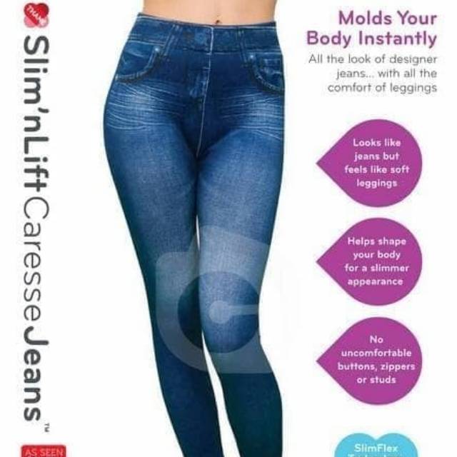 Slim'nLift Caresse Jeans / Celana Jeans Legging