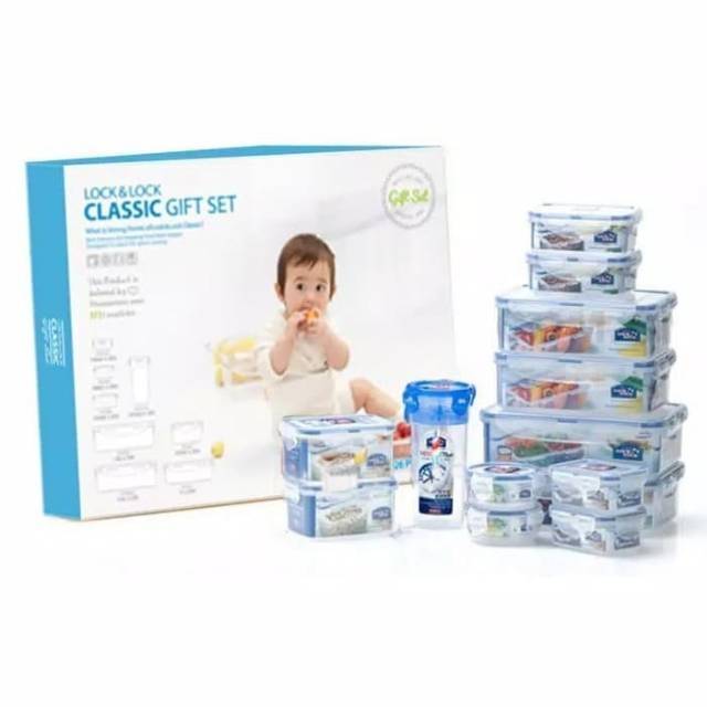 TERMURAH Lock&Lock Big Gift Set isi 13 pcs Lock and Lock HPT824C13 Lock n Lock 13 pcs