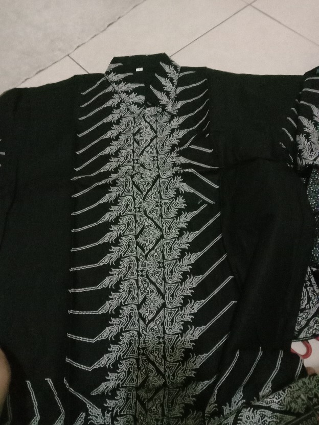 Batik Couple Keluarga Sania Ruffle Ori Ndoro Jowi Dnt Motif Modang Abu E