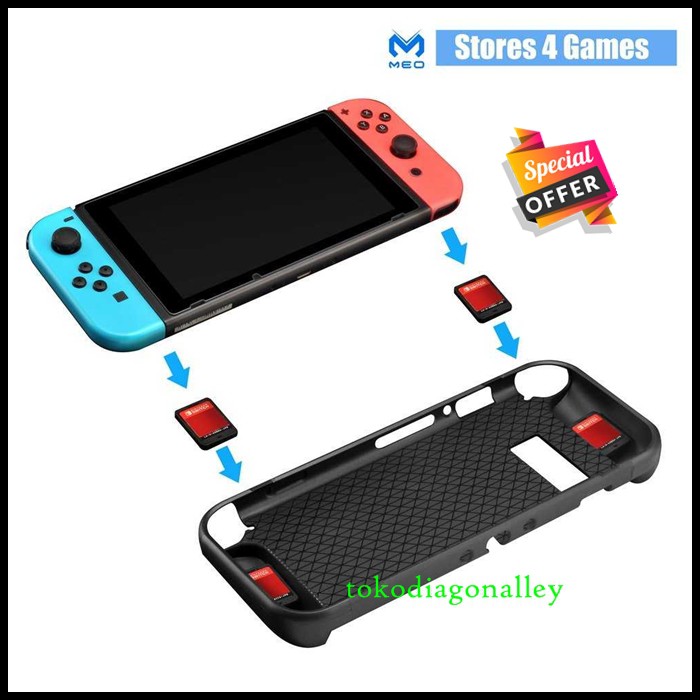 Casing Nintendo Switch Grip Handle dengan Game Card Slot