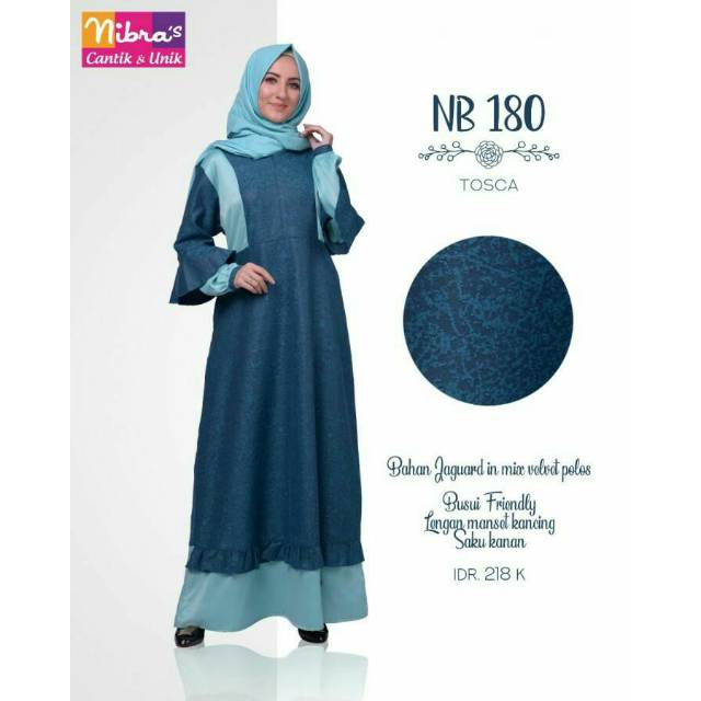 Gamis NIBRAS NB 180 Tosca || Gamis Promo || NIbras Alnita Haihai