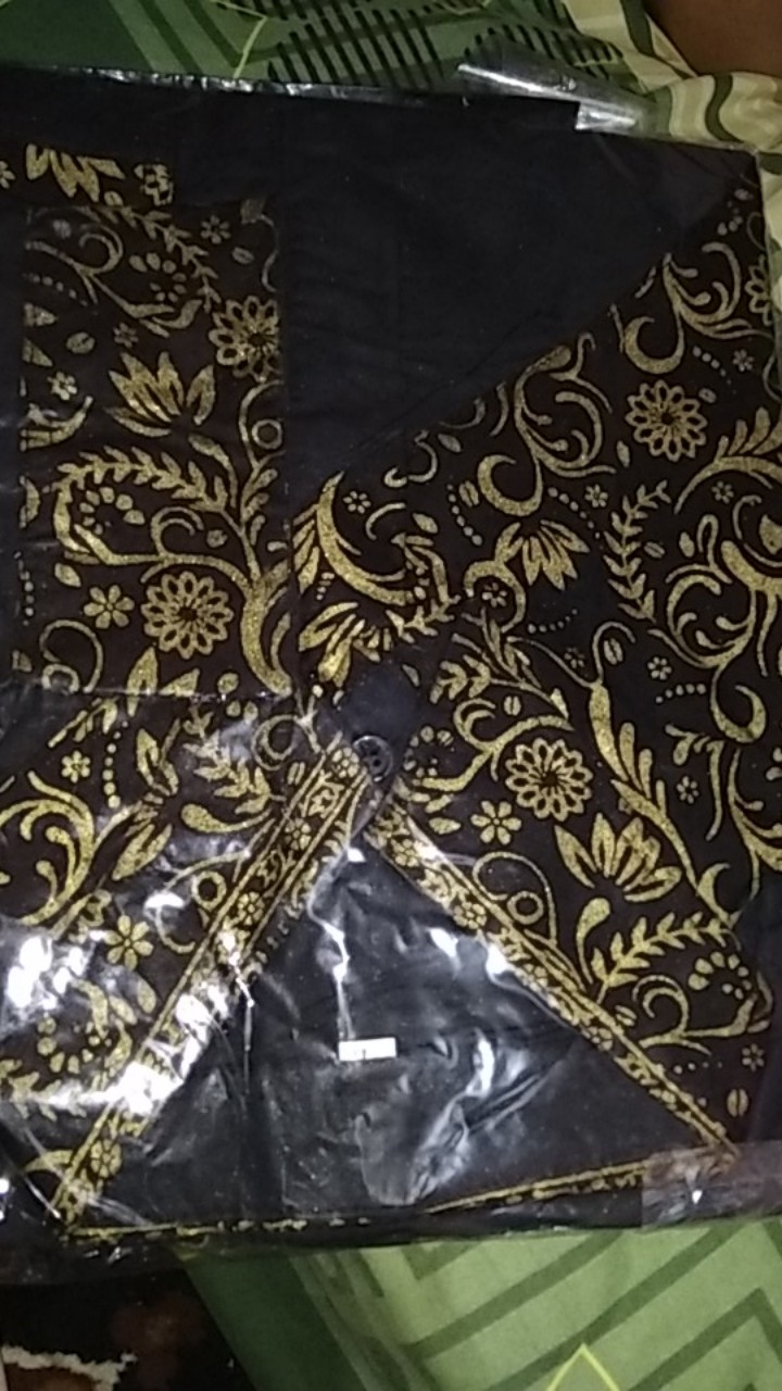 Kemeja Batik Pria Lengan Panjang Fashion Muslim Kombinasi Simple Modern Azzahir