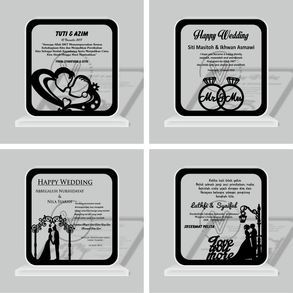 

Plakat Akrilik Wedding Siluet - Part 2