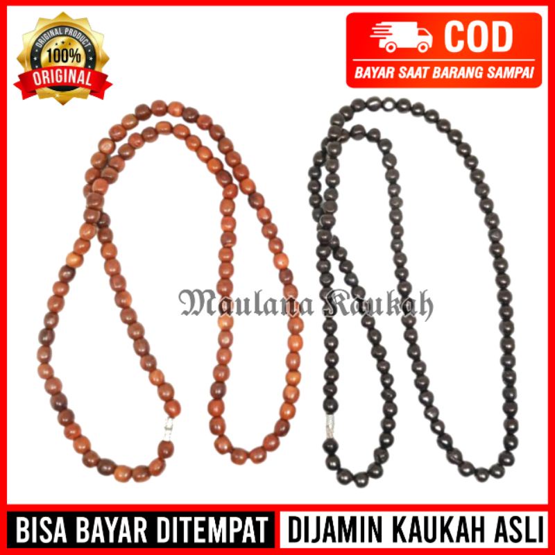 Kalung Full Tasbih Kokka Kaokah Kaukah Bulat Polos Asli 100% Original Murah