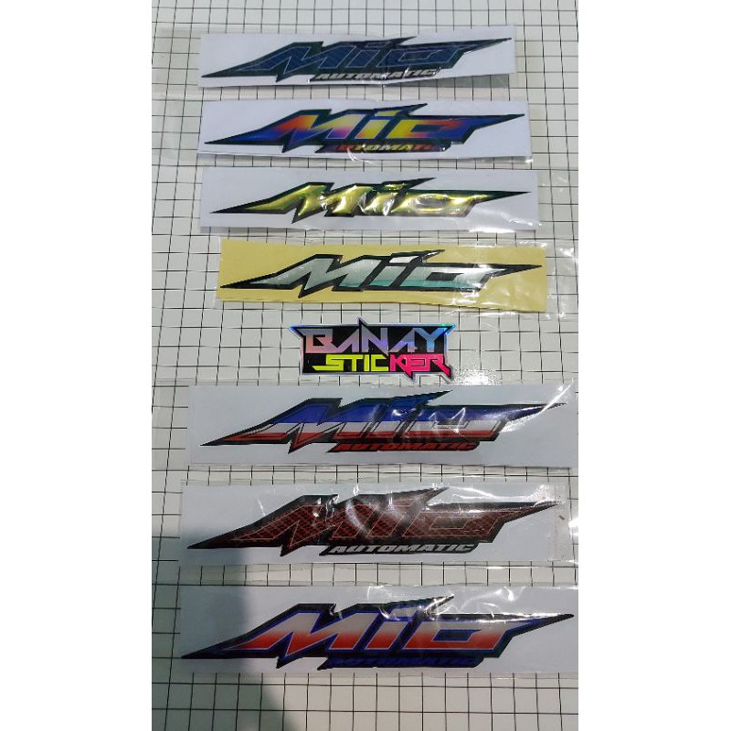 STICKER EMBLEM MIO TIMBUL SEPSANG KANAN KIRI