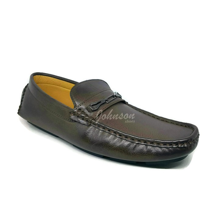 Sepatu Loafers Mocasin Kulit Pria KYNZARA MEN - ST 19 - 21 Coffee 100% ORIGINAL