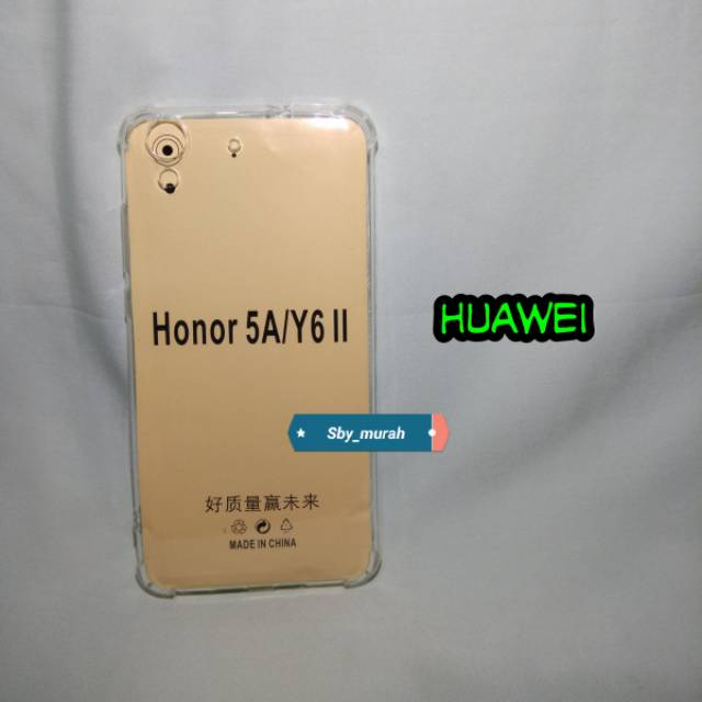 Case Huawei Y6 II / Y6II / Honor 5A New Softcase Silikon Bening Transparan Anti Crack