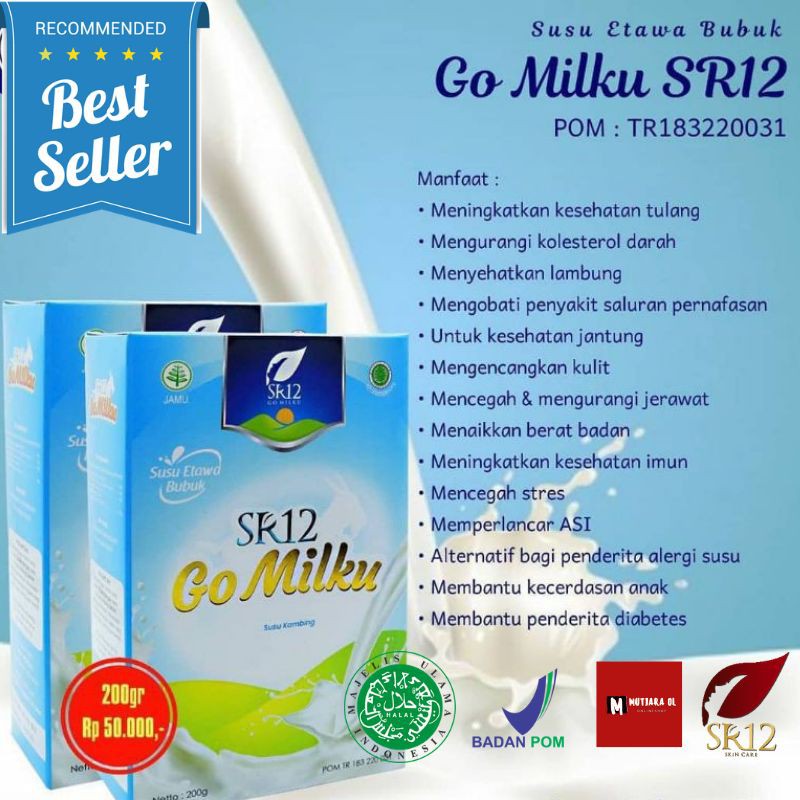 

SUSU KAMBING ETAWA GO MILKU SR12 SUSU BUBUK 1000 MANFAAT