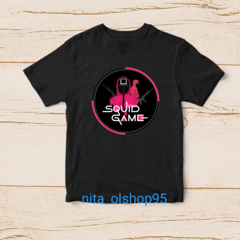 baju squid game kaos anak logo squid game