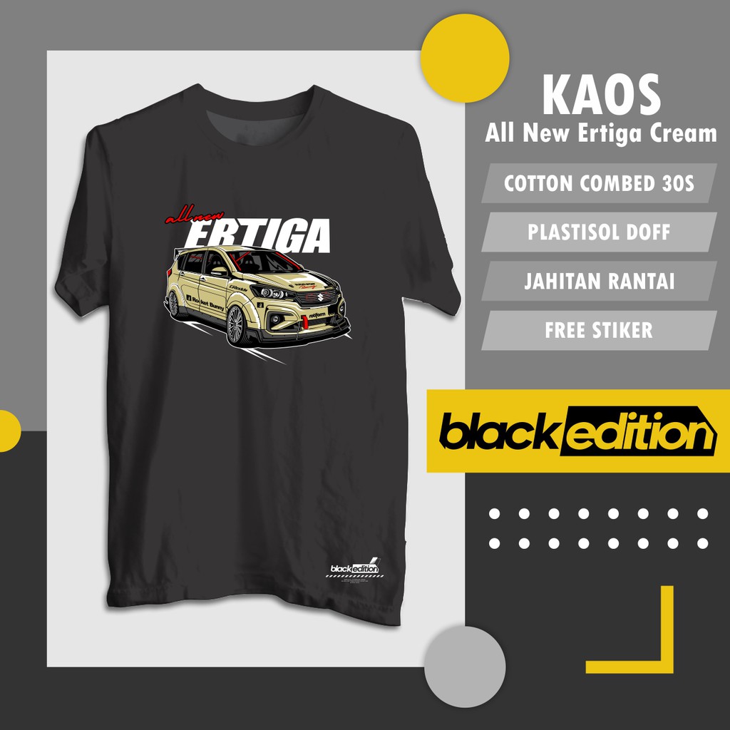 KAOS all new ertiga cream kaos mobil suzuki