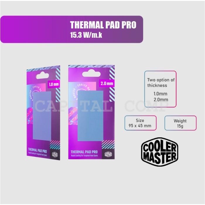Thermal Pad Cooler Master THERMAL PAD | 15.3W/mK Thermal Conductivity