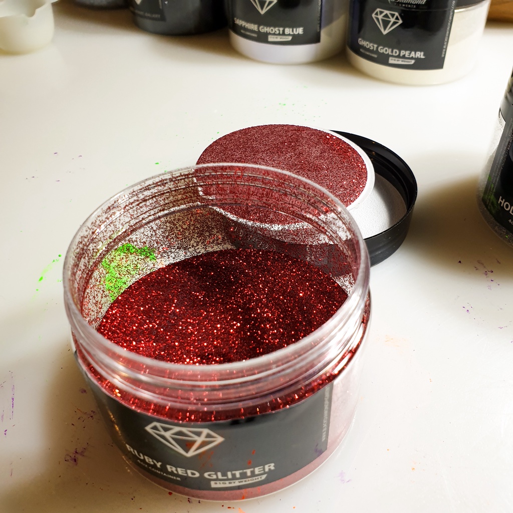 

PIGMENT MICA POWDER 5 GR BLACK DIAMOND RUBY RED GALAXY