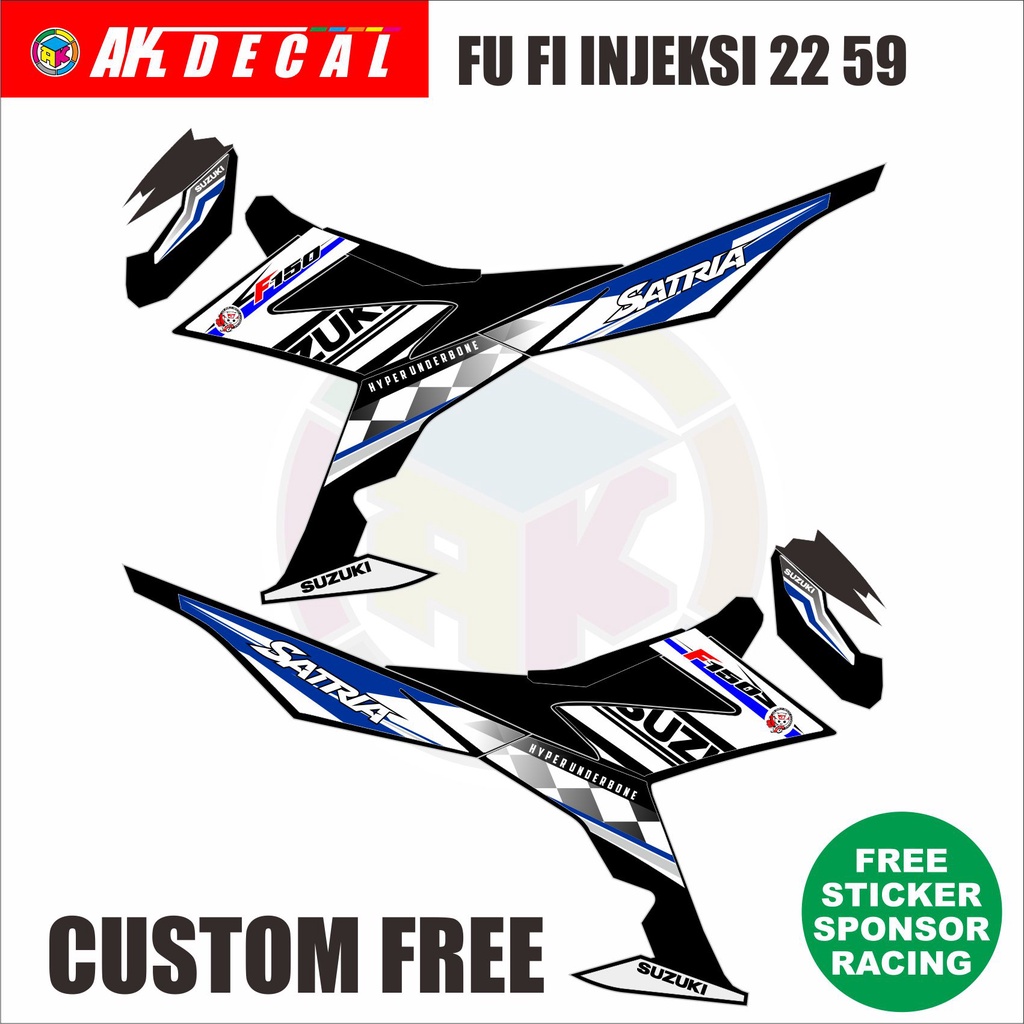 STRIPING LIVERY SATRIA F150 FI INJEKSI CUSTOM 2259