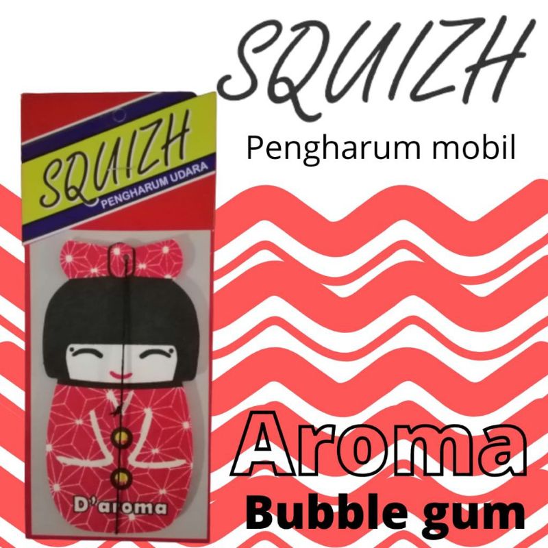 Parfum Mobil Squizh gantung pengharum mobil ruangan japanese cute doll