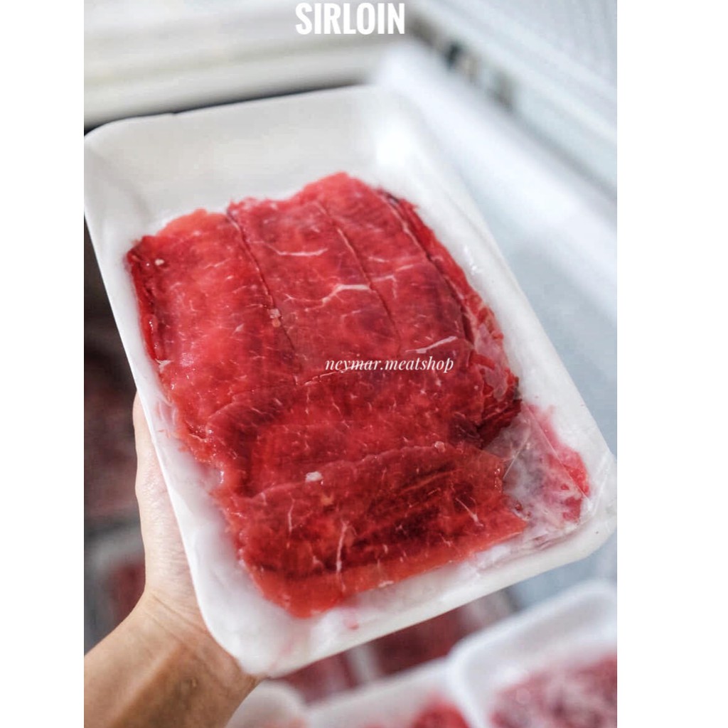 

Sirloin Beef Slice 1kg/ Daging Sapi Shabu shabu slice tipis AUS 100% Import