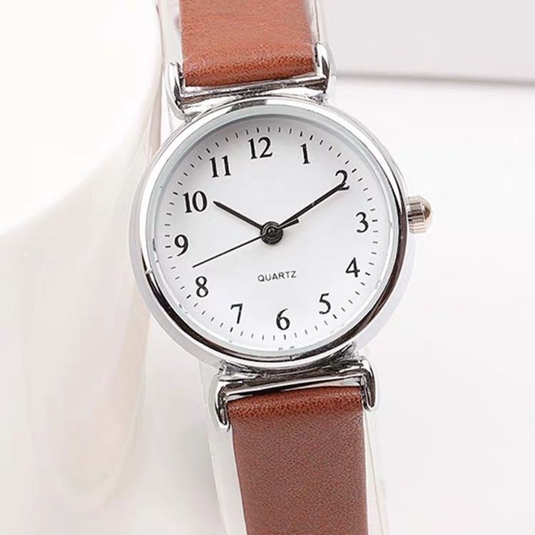 ✅COD [BBS] Jam Tangan Analog Quartz Casual Strap Kulit PU Untuk Wanita / Jam Tangan Wanita Analog