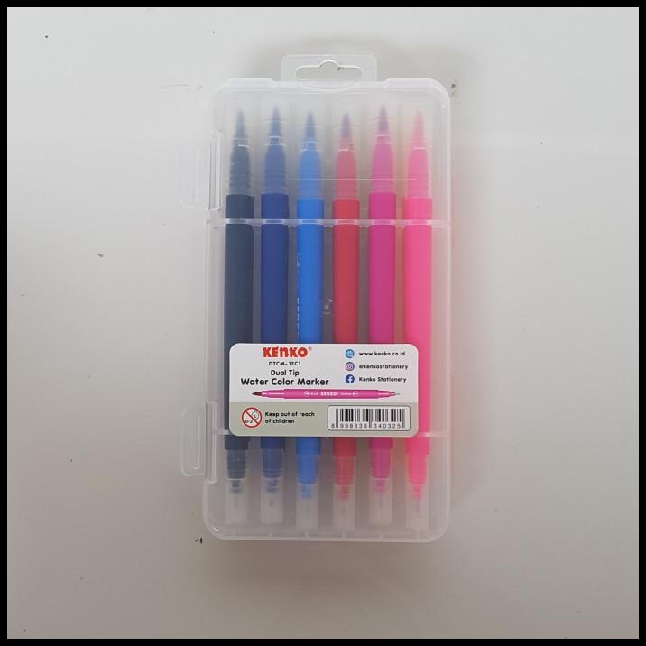 

Spidol Kenko Dual Tip Water Color Marker Dtcm-12C1