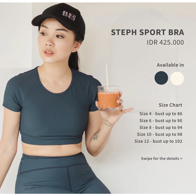 Steph Sport Bra Officially Rise x Patricia Stephanie