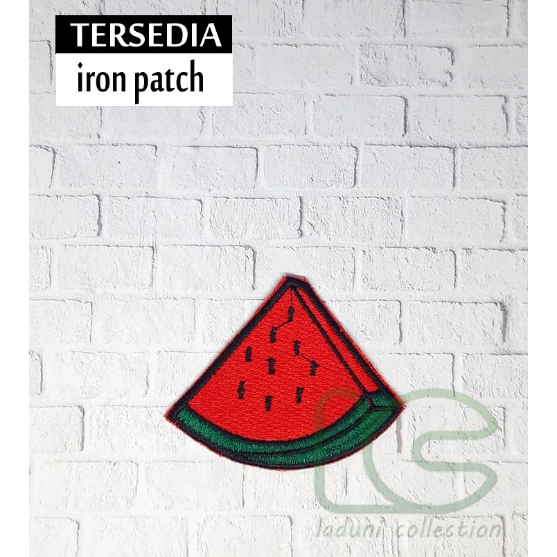 Patch bordir buah SEMANGKA/Patch BORDIR TEMPEL/STIKER BAJU BORDIR