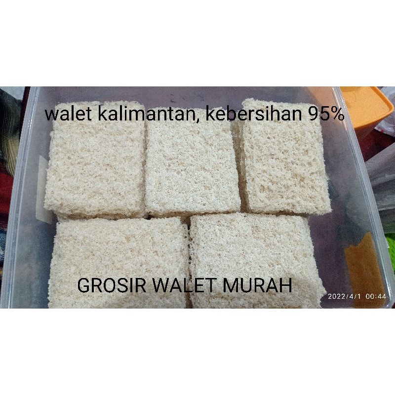 PROMO IMLEK Sarang Burung Walet bersih siap masak / Birdnest / 燕窝 / harga 1gr