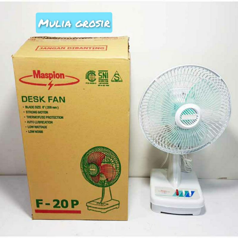 Desk Fan Maspion 8&quot; F 20 / Kipas Angin Maspion 8&quot;