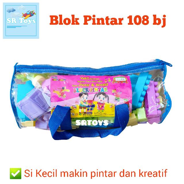 (Gratis Ongkir) Block Pintar Mainan Edukasi 188 bj