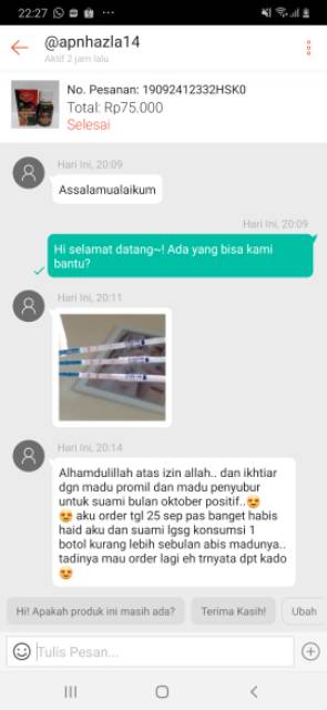 Madu Zuriat / Madu progam hamil / madu zuriat promil Ath - thoifah-1