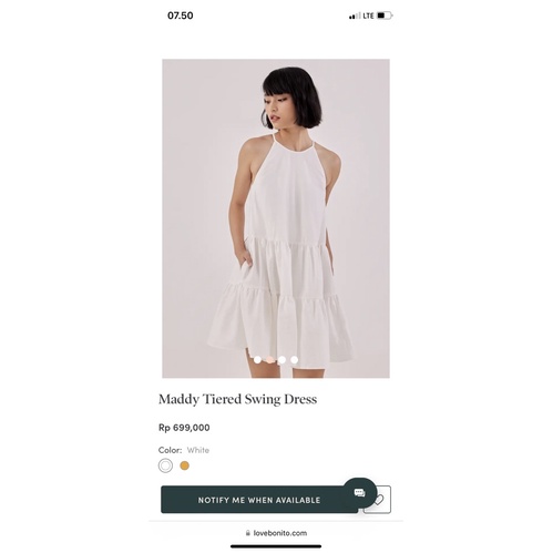 Dress Love Bonito Putih Prewedding Pantai Casual