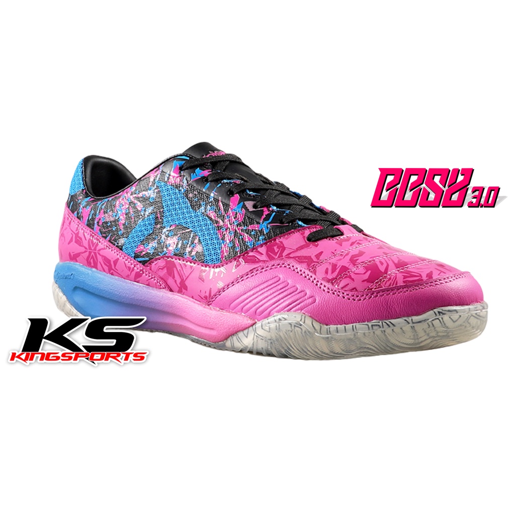 Sepatu Futsal ORTUSEIGHT X JOGOSALA CRUSHER BBS SE - MAGENTA/VORTEX BLUE/BLACK