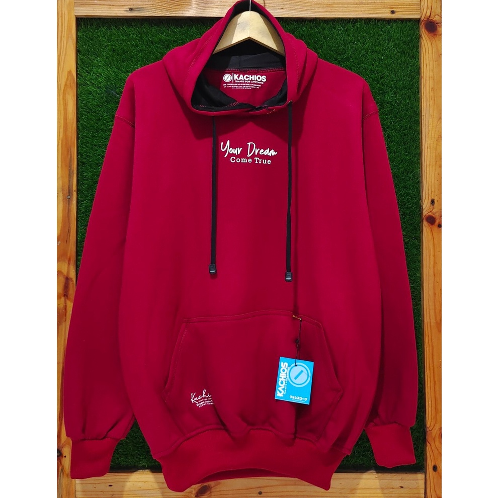 Mr Dee Kachios Hoodie Oversize Sweater Ziper Jaket Hudi Merah List You Dream Come True Terlaris