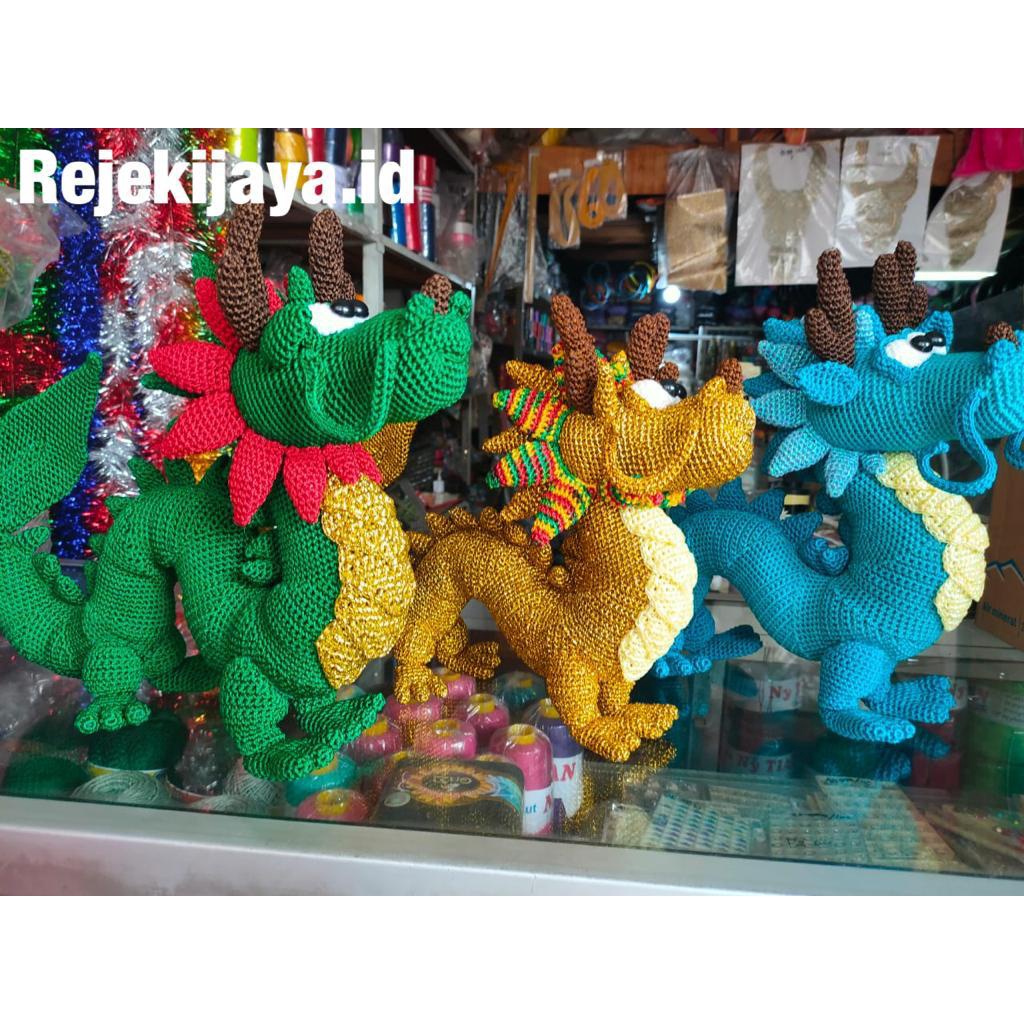 BONEKA NAGA / BONEKA RAJUT NAGA / AMIGURUMI NAGA