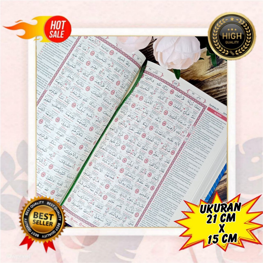 Quran Al Wasim A5, Quran Terjemah Dan Tajwid Perkata A5, Quran Transliterasi Perkata,Quran Murah Sed