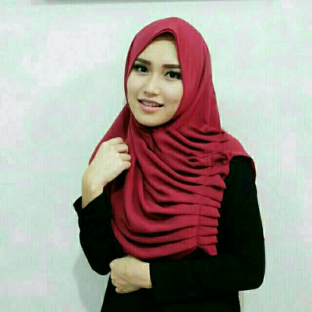 Hijab ayu ting ting jilbab renda khimar syar&quot;i