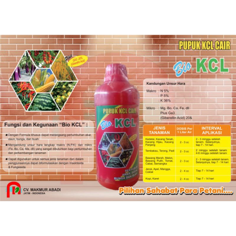 Bio KCl - KCl cair - pupuk kalium