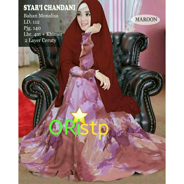 Chandani dress & Syar'i+khimar #Harga PROMO