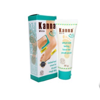 Perawatan kaki Obat Kapalan kaki Kering Pecah Pelembut Lutut Siku Keriput Tebal ~ Kanna White Cream 
