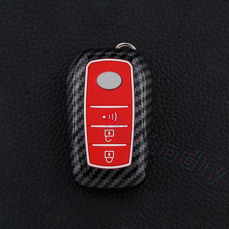 Case Remote Kunci Mobil Bahan Abs Carbon Fiber Untuk Toyota Hilux Rogue Revo Innova Fortuner Harrier Camry Vellfire Altis Yaris Vios 2 / 3 / 4 Tombol