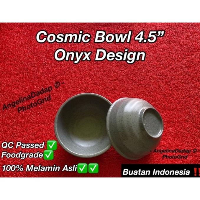 ] Mangkok Nasi Onyx Motif Cosmic Bowl 4.5 Melamin TEBAL Foodgrade