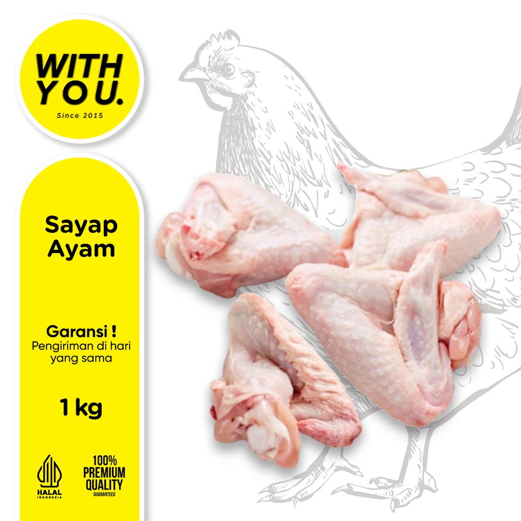 

Sayap Ayam Bersih Chicken Wings 1000gr 1 Kg