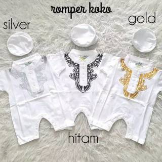 Baju Muslim Romper Koko Bayi Newborn Laki Laki Usia 0 6 Baju Muslim Romper Koko Bayi Newborn Laki Laki Usia 0 6