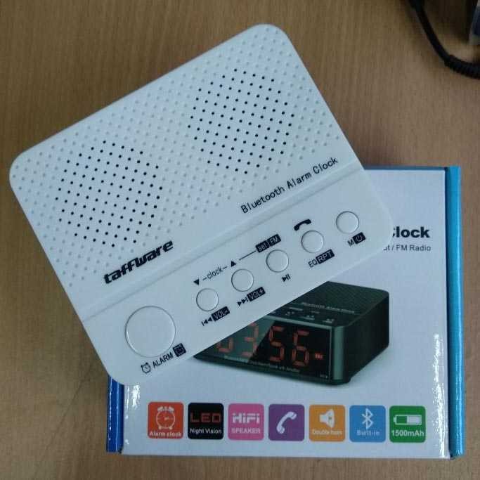 Taffware Jam Alarm Dengan Speaker Bluetooth - BC-01
