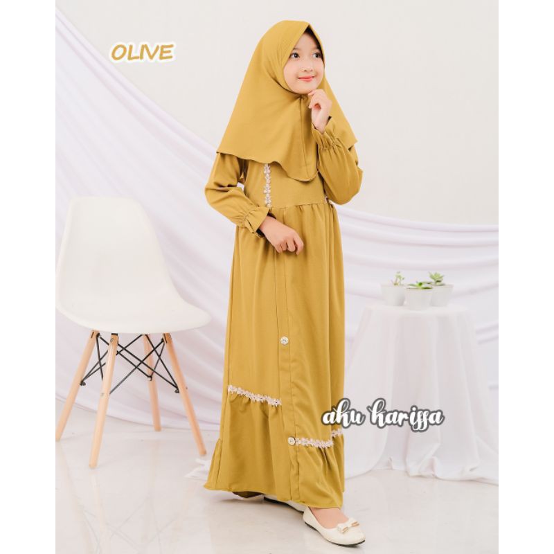 Namira set ori aku karissa, gamis anak, gamis ori, muslim anak