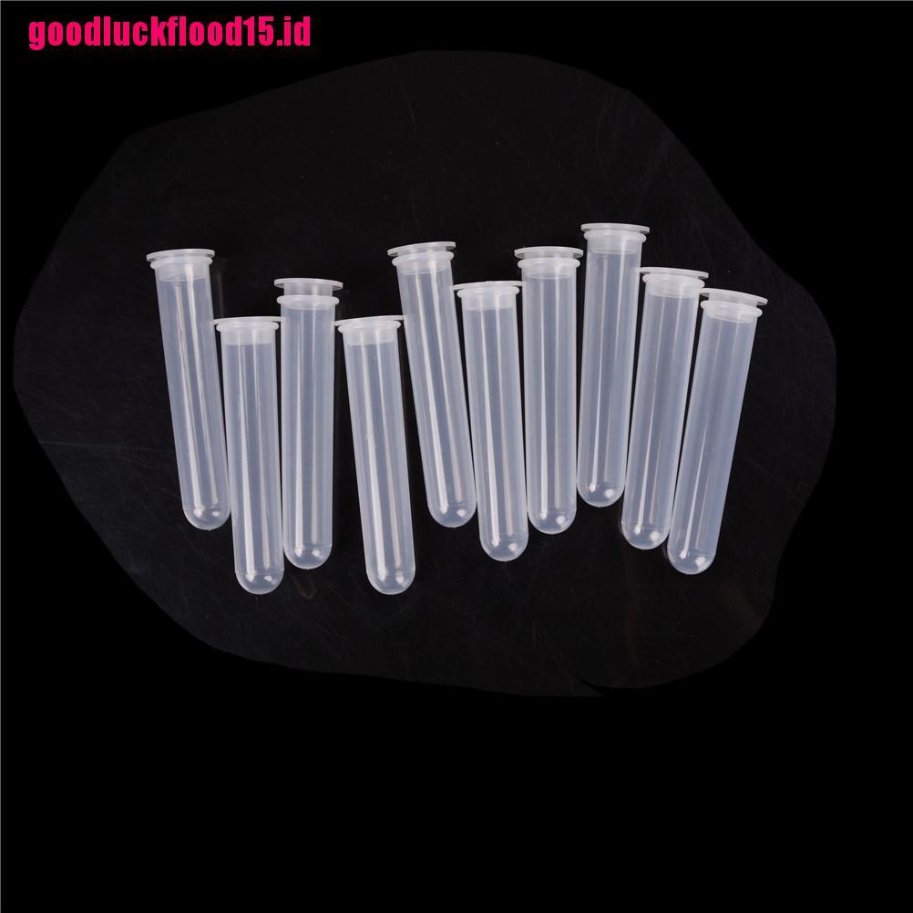 (LUCKID) 10pcs Tabung Reaksi Sentrifugal Bahan Plastik Ukuran 20ml